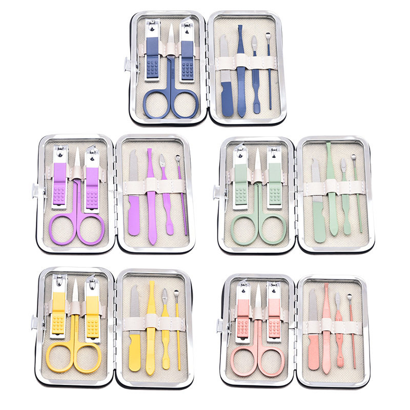 厂家批发指甲剪7件套美容套不锈钢指甲钳指甲剪套装指甲刀套装