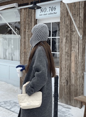 柳智敏同款~针织护耳帽女秋冬飞行帽子巴拉克拉法帽显脸小毛线帽