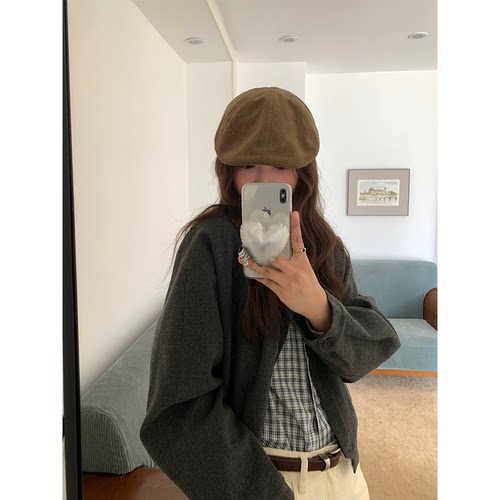 芝士商店~复古百搭显脸小前进帽