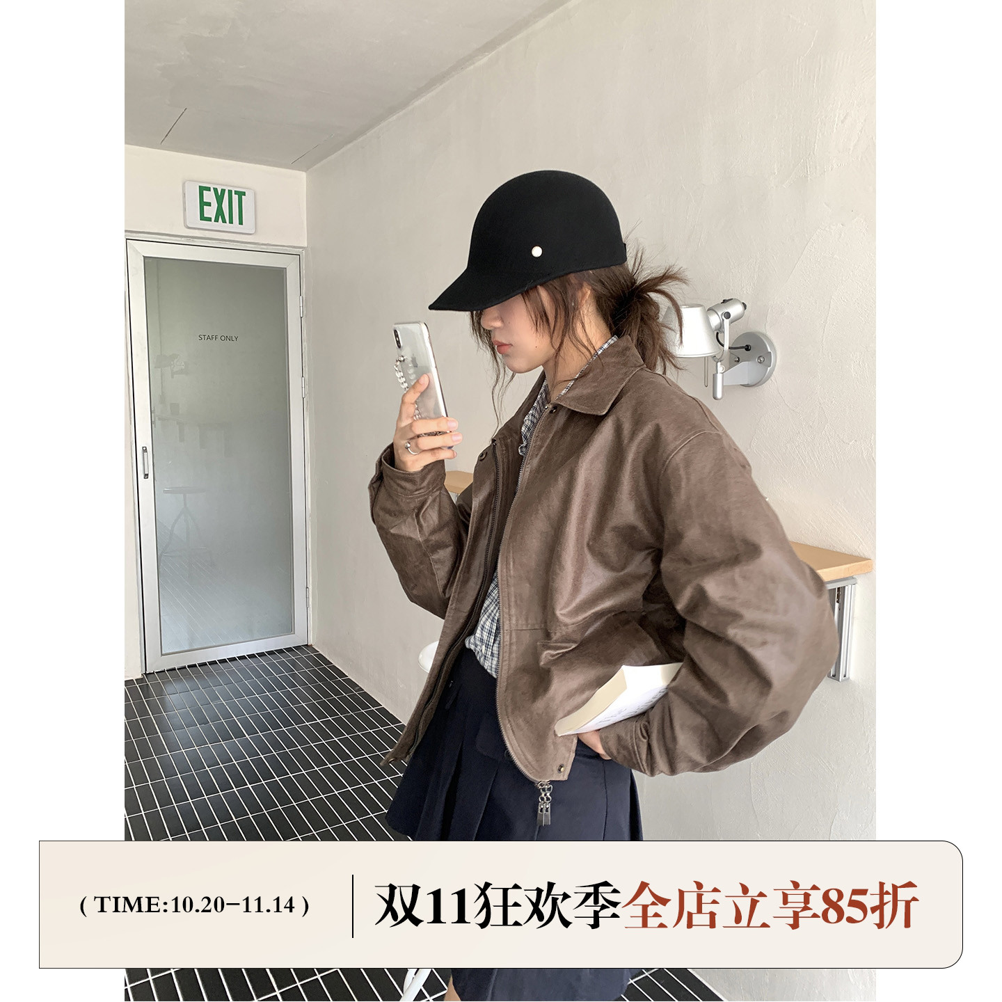 定制款~好版型气质单品羊毡帽女