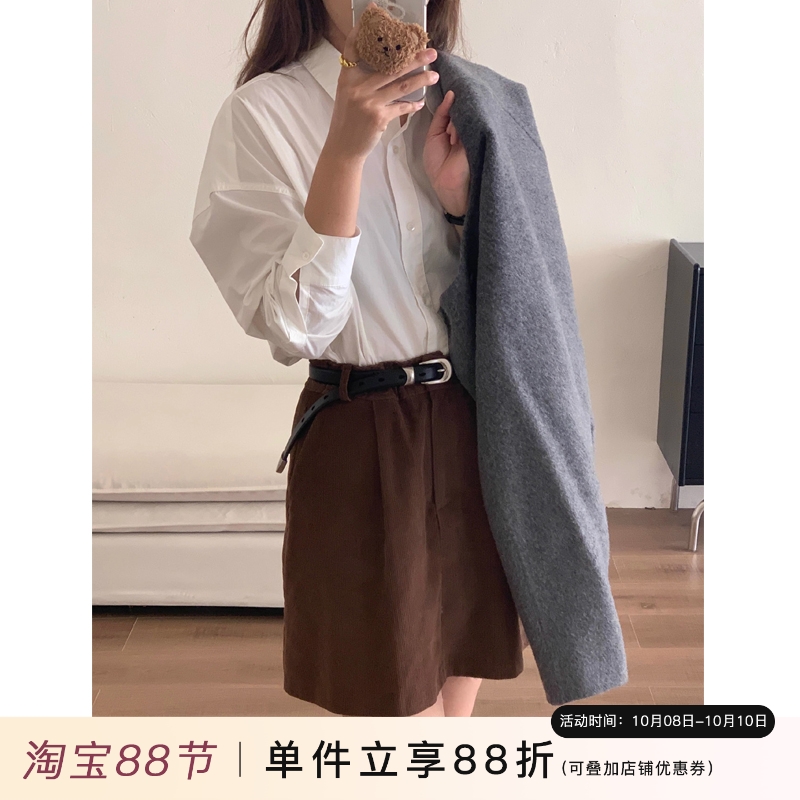 芝士商店~牛皮复古气质金属皮带
