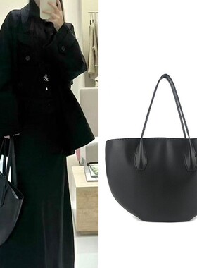 Alger半圆形托特包现货极简多色软皮质感通勤风大容量水桶手提包