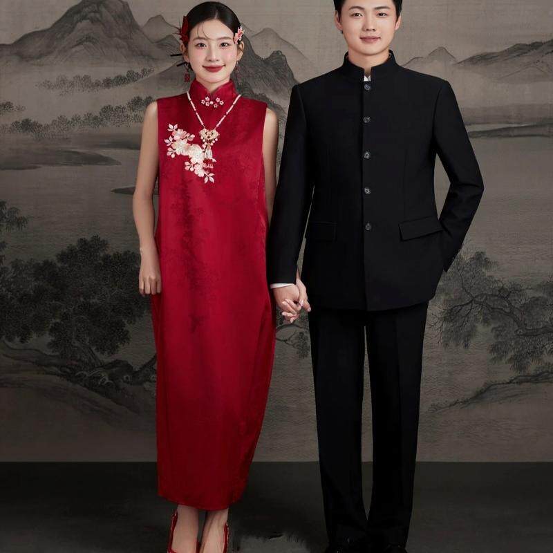 影楼中式国风情影服装娘晨袍订婚