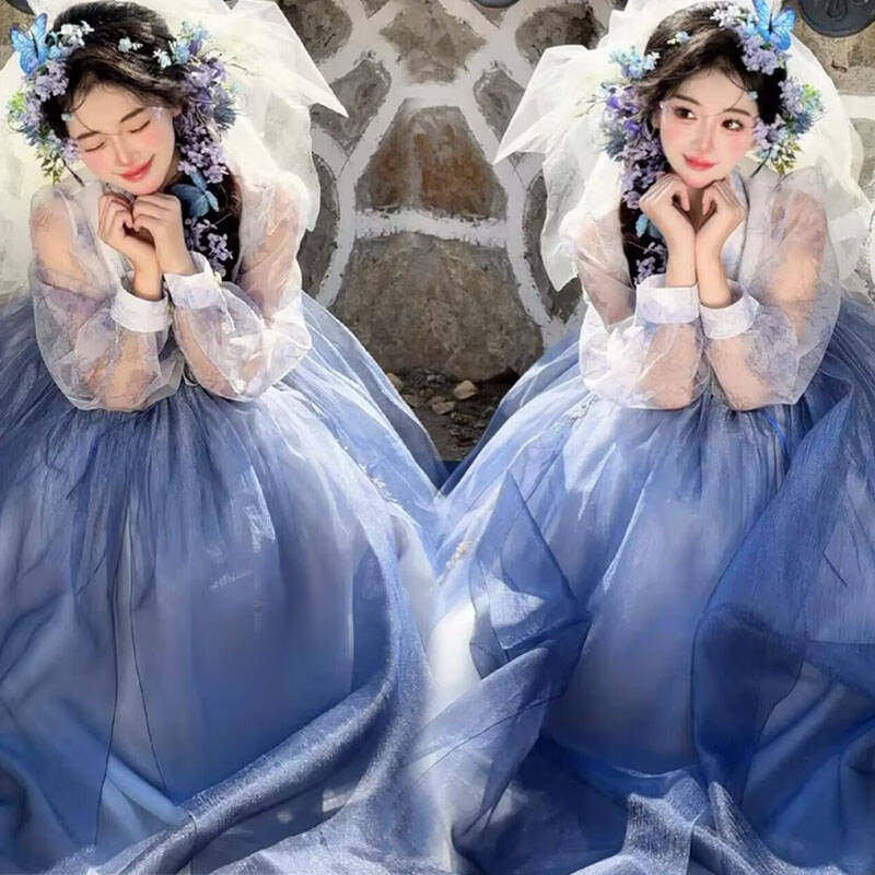 影楼新款韩服延吉公主写真礼服