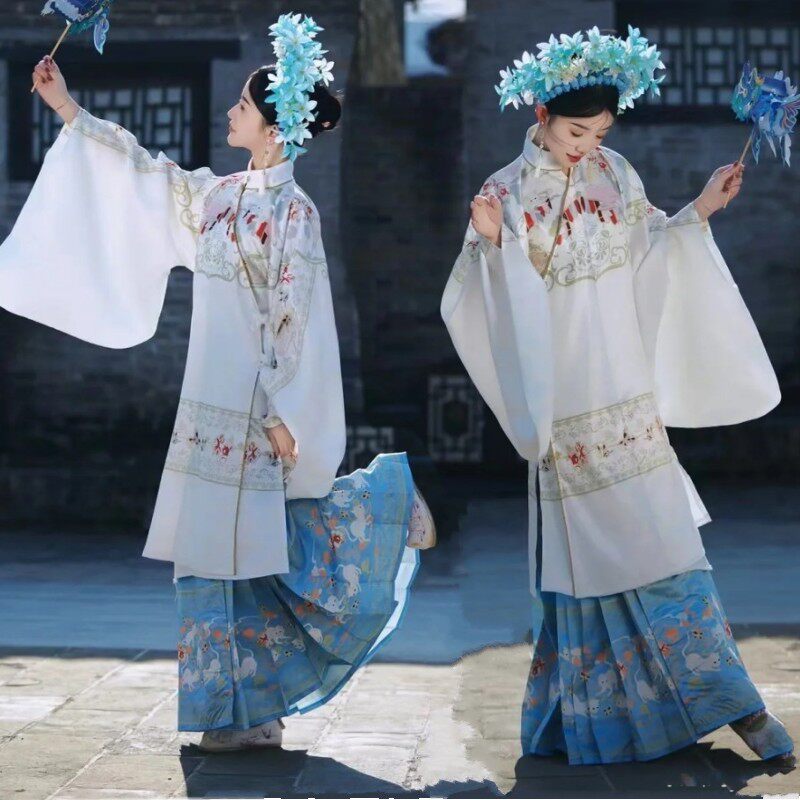 女簪花明制汉服写真服装