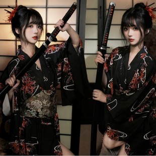 传统神明写真少女拍照 日系和服浴衣摄影改良服装 影楼新款 日式