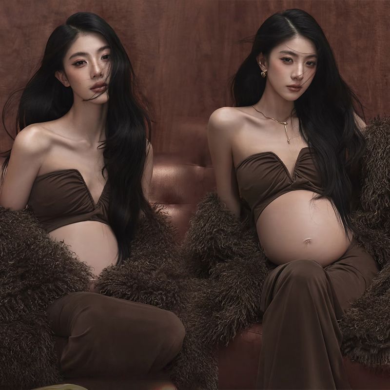 影楼主题服装新款孕妇复古风套装