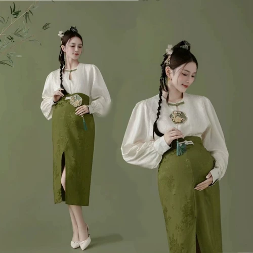 Ретро комплект для матери и ребенка, китайский стиль, реквизит для фотографии