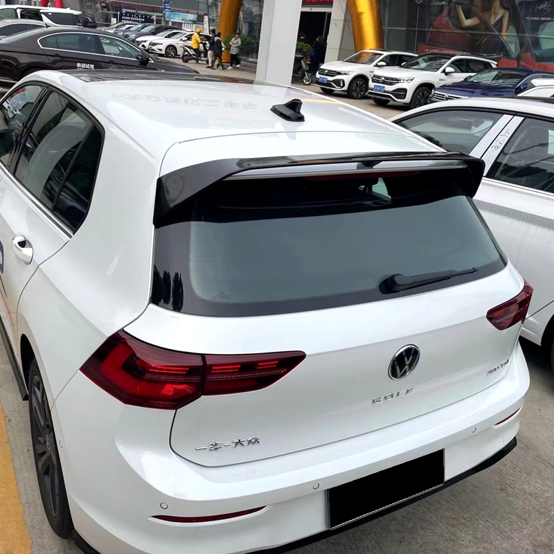 适用大众高尔夫8 高8 Golf 8 2020-2024款改装专用免打孔CS款尾翼