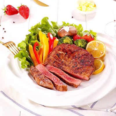大庄园黑椒牛排500g/袋儿童牛排新鲜冷冻半成品