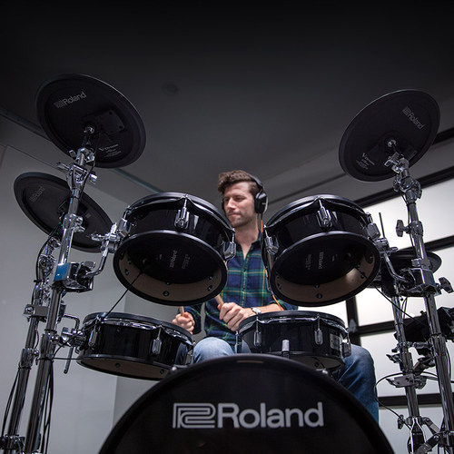 roland罗兰电子鼓VAD307/503/506原声鼓镀铬支架棱镜模拟包邮