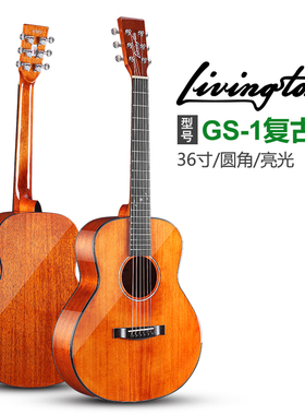 利维斯顿GS-120S D-10S OM-10SOR GA-10SOR 云杉玫瑰面单旅行吉他