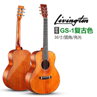 利维斯顿GS-120S D-10S OM-10SOR GA-10SOR 云杉玫瑰面单旅行吉他