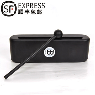 麦尔meinl泰产木质木鱼 牛玲 铃鼓中号MWB1BK带锤 槌 黑色木鱼