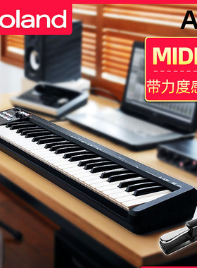罗兰Roland Cakewalk A-49 a49 MIDI编曲键盘半配重带光感控制