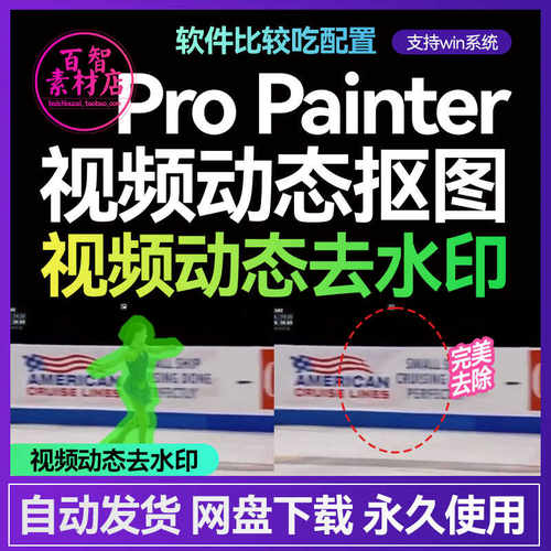 Propainter视频去水印视频抠图A动态抠图软件Pro painter整合包