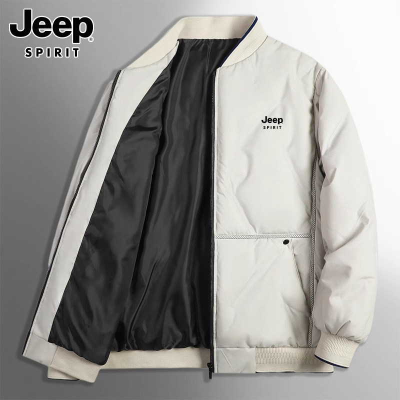 JEEP COTTON CLOTHES MENS WINTER FASHION BRAND THICKENED WARM COTTON CLOTHES BASEBALL COLLAR CASUAL PLUS SIZE VERSATILE CARGO COAT MEN
