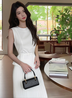 炸街上衣百褶裤子两件套2026夏季新款搭配一整套套装D2271C