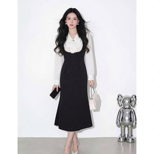 2026春季女装新款韩味气质穿搭轻奢小众不撞款连衣裙D4842