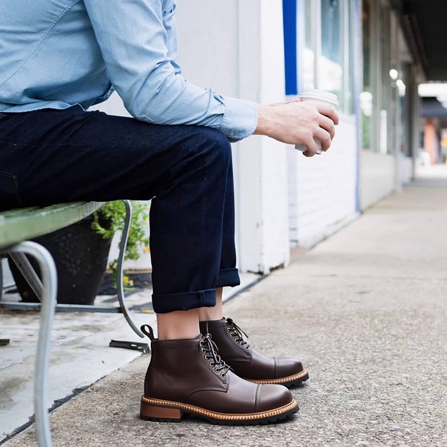 英伦风时尚潮流厚底百搭马丁靴