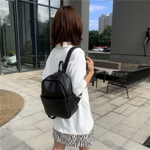 日常通勤女百搭时尚简约真皮耐用