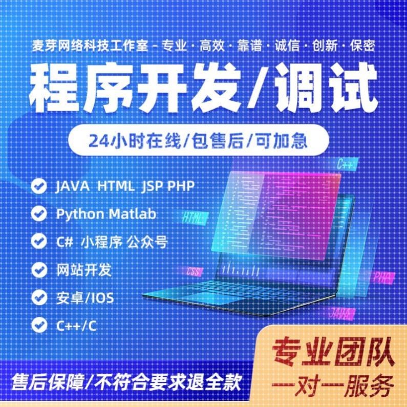 java代码调试编写编程接单代做程序开发设计python代码问题解决