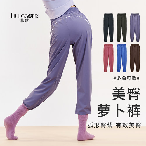 柳歌古典舞宽松直筒美臀萝卜裤