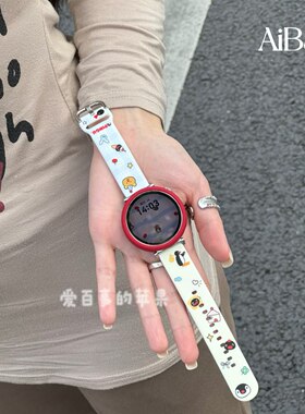《撞色企鹅》适用华为GT6手表fit4表带GT5女watch5硅胶创意可爱女