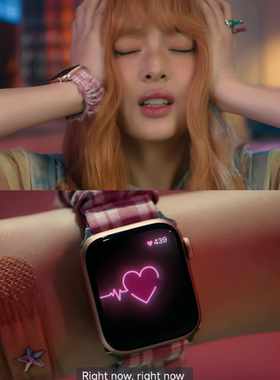 newjeans同款大肠发圈适用iwatch10苹果手表11表带applewatch9女8