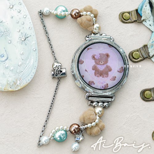 《小熊乐园》少女适用GT7华为gt6pro手表fit5表带gt5女款watch5