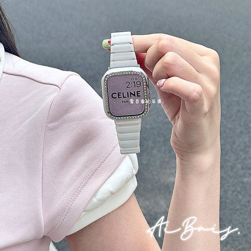 小蛮腰陶瓷适用s11苹果手表10表带iwatchs8高级感小众applewatch9