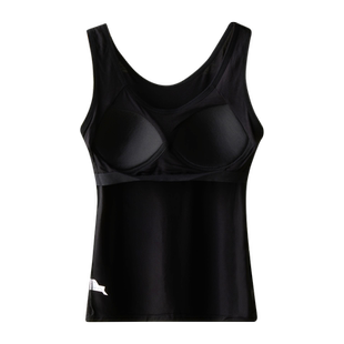 莫代尔女加肥加大码带胸垫文胸背心一体式吊带打底内衣纯色棉质