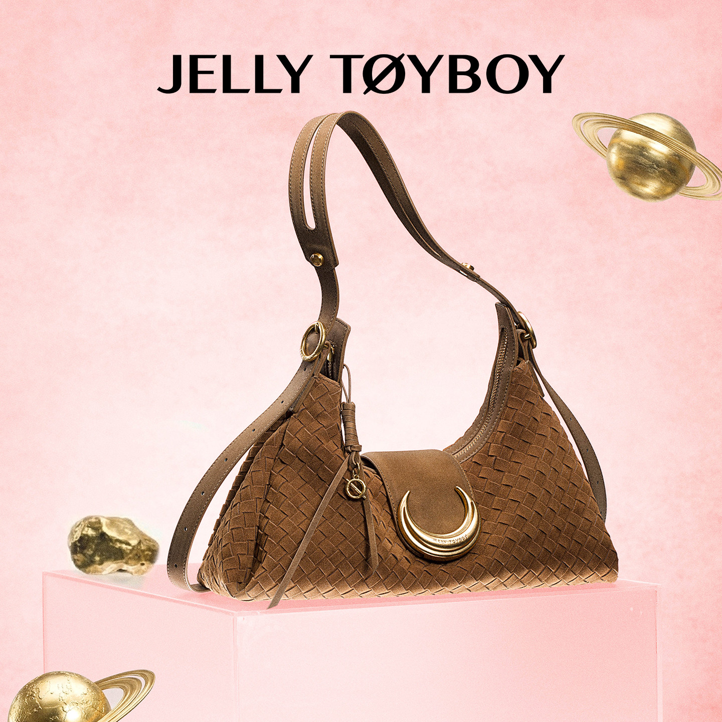 【新品】JTB幻月HOBO包.2026春款通勤棕色编织包单肩大容量托特包,箱包皮具/热销女包/男包,托特包,淘宝优惠券,粉丝福利购,淘宝优惠卷