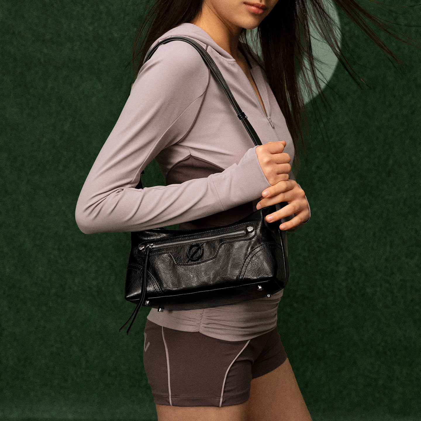 【新品】JTB极光小HOBO包.春夏机车腋下包包女单肩斜挎包手提小包