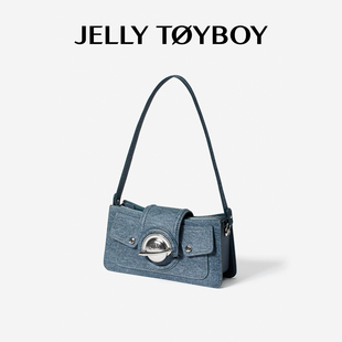 JTB千禧包.2026新款通勤腋下包时尚牛仔蓝女包百搭实用单肩斜挎包