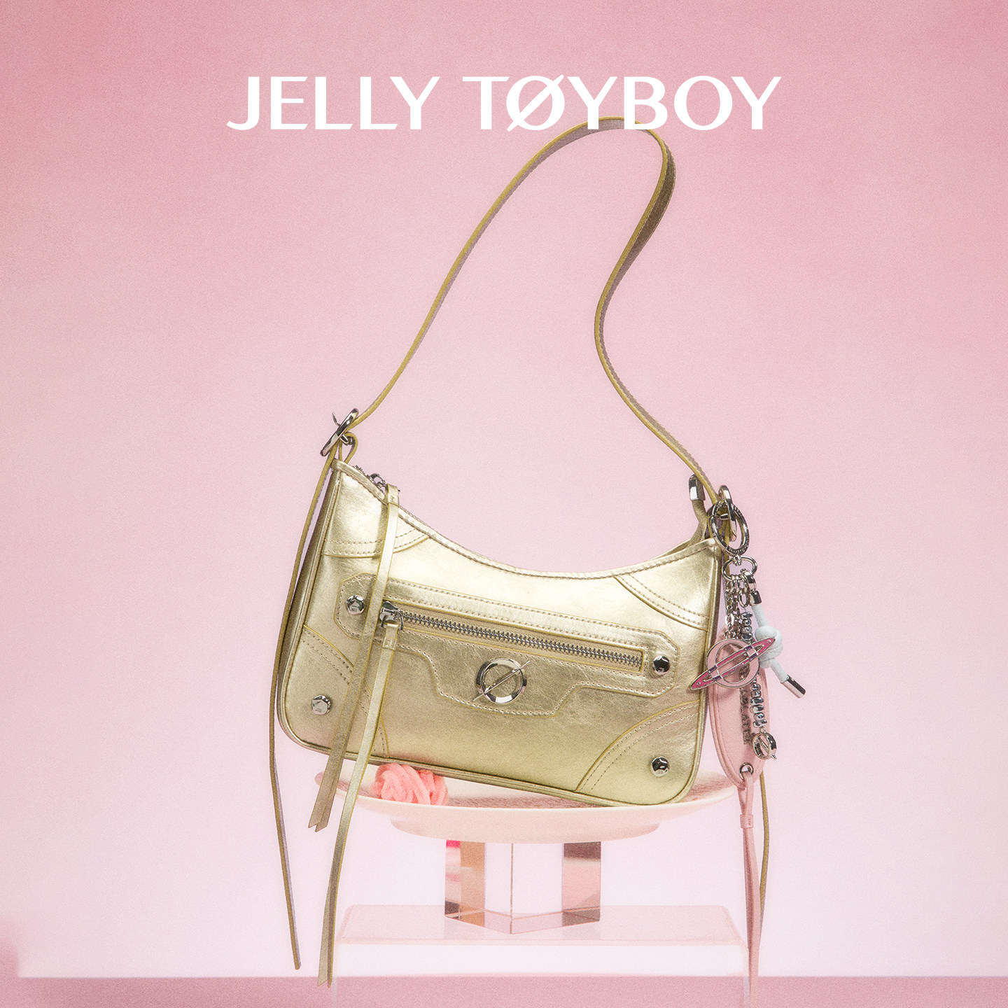 JTB极光腋下包.2025新款实用通勤包包金色小方包高级单肩斜挎女包,箱包皮具/热销女包/男包,小方包,淘宝优惠券,粉丝福利购,淘宝优惠卷