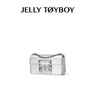 新款 JTB电子包.2024夏季 电镀炫银原创设计小方包小众高级感斜挎包