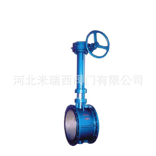 法兰蝶阀加长杆蜗轮蝶阀软密封涡轮双法兰蝶阀厂家JD341X-16Q