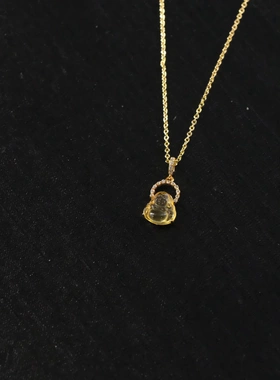 金珀蜜蜡佛公项链