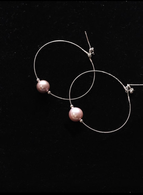 10～11mm淡水紫珠手链/正圆无暇/s925银链条