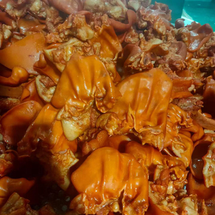 新鲜现卤整只猪耳朵无汤汁无耳根五香熟食真空包装即食猪头肉