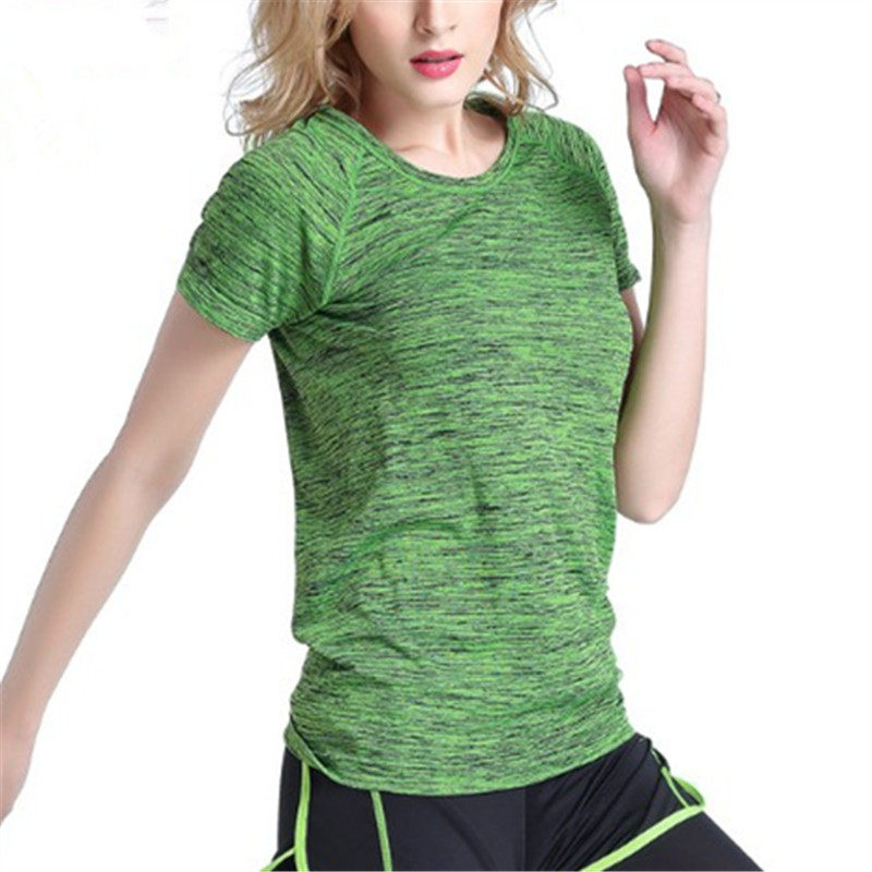 户外速干t恤女棉质短袖夏季透气弹力跑步速干衣运动健身T恤特价甩
