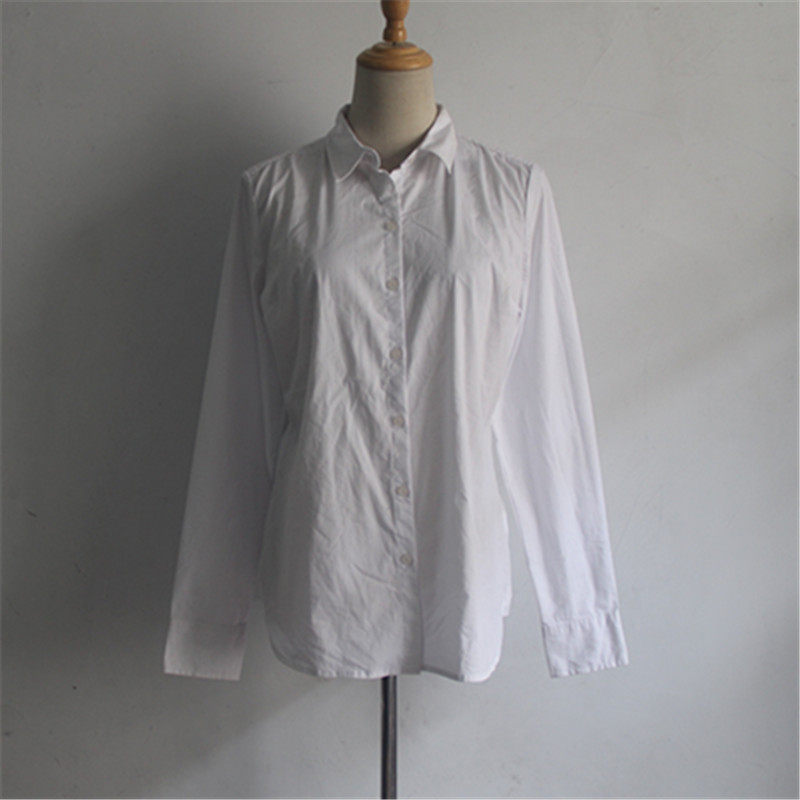 上衣女士长袖白衬衫棉质上班族韩国职业寸ol职场女装气质纯色衬衣|ruв категории Женская одежда, рубашка - от Buy2taobao.com для оказания профессиональной услуги покупки агента Taobao
