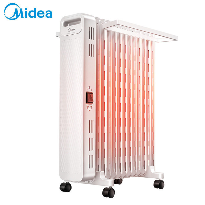 美的取暖器HYX22N电油汀电暖器家用恒温电暖气电暖炉13片油酊