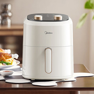 美的家用免翻面空气炸锅多功能4.5L升电炸锅薯条机 MF-KZE4501BD