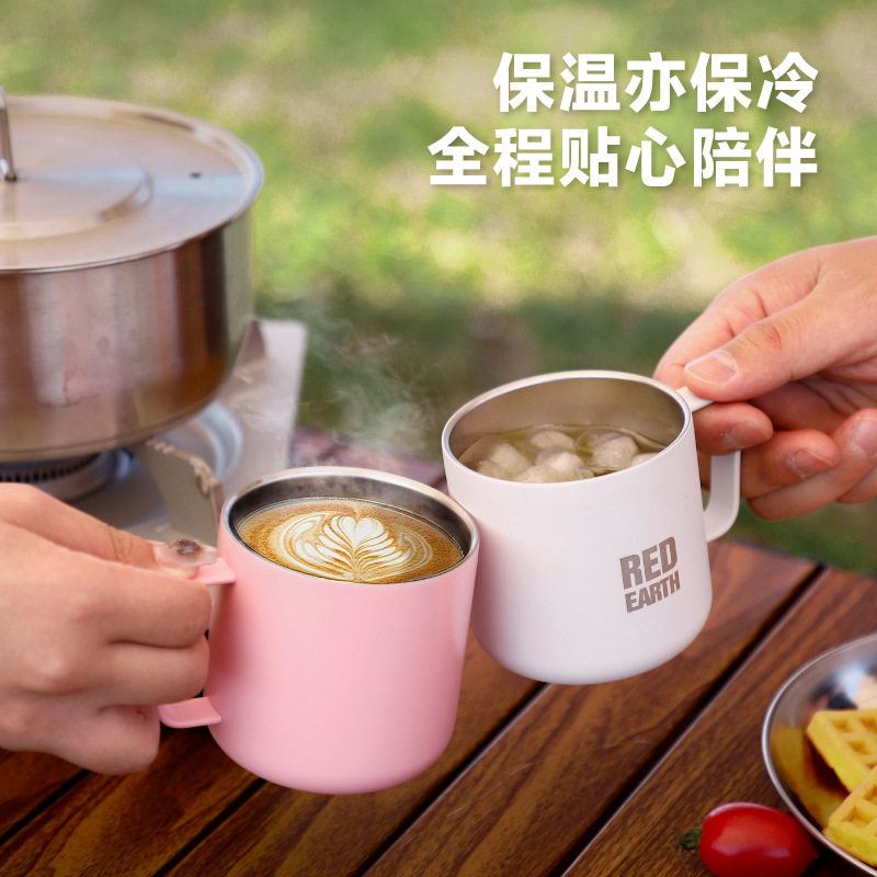 马克杯家用喝水带盖咖啡杯好看的杯子办公室保温杯情侣水杯