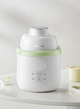 小熊辅食机SJJ-F04Q3婴儿全钢宝宝料理机蒸煮一体打米糊搅拌研磨