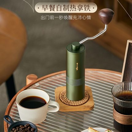 小熊手摇磨豆机CX-D0032磨咖啡豆便携全自动研磨器全金属机身新款