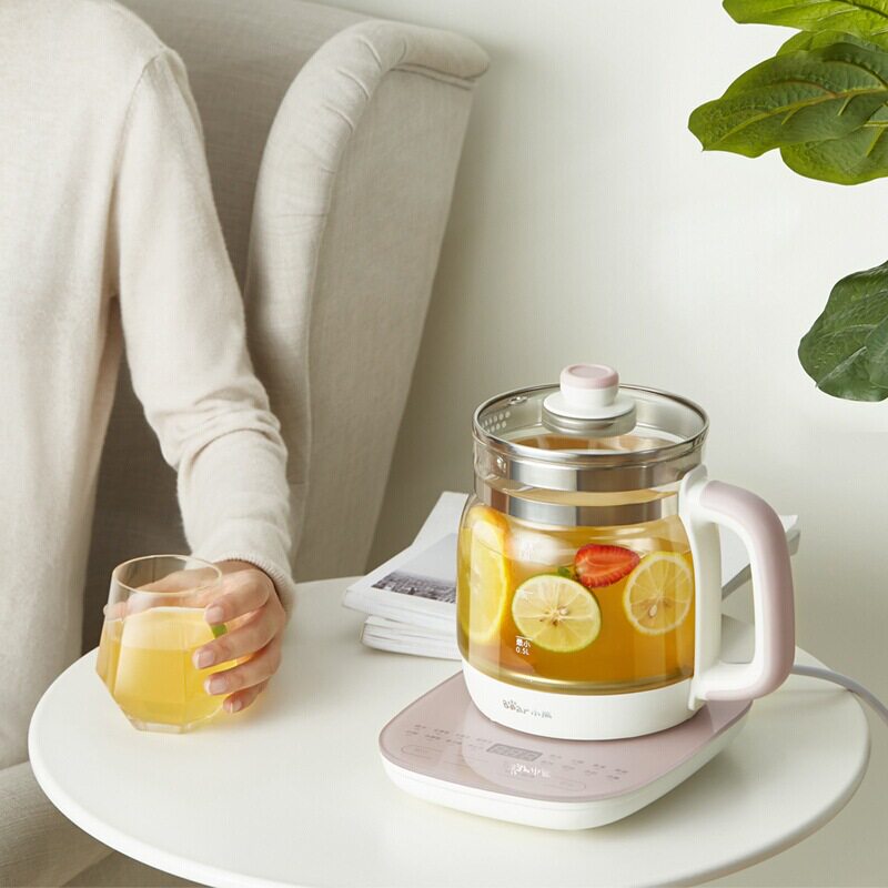 小熊 YSH-A15Z8电热烧水壶多功能养生壶茶壶玻璃煮茶器1.5L升容量