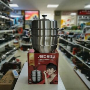 ASD爱仕达304不锈钢三层复底蒸锅ZS28G1Q蒸锅家用加厚蒸馒头锅